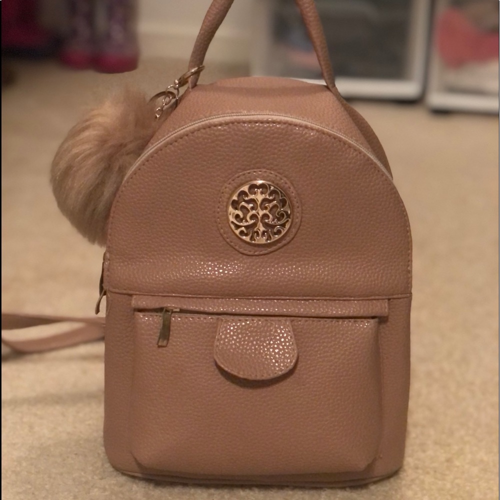 Pink book bag purse
